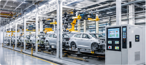 End-to-end electrical and automation solution for automotive paint shops